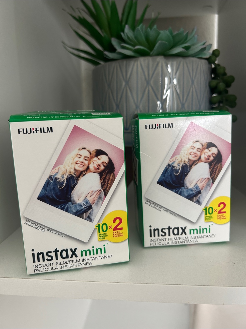 Fujifilm instax mini Instant Film Packs - White and Green Accents